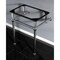 Fauceture VBH242030C Templeton 24" x 20-3/8" x 30" Brass Console Sink Legs, Chrm VBH242030C - alternate 2